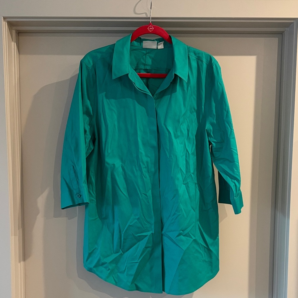 CHICO’s Women’s No-Iron Button Down